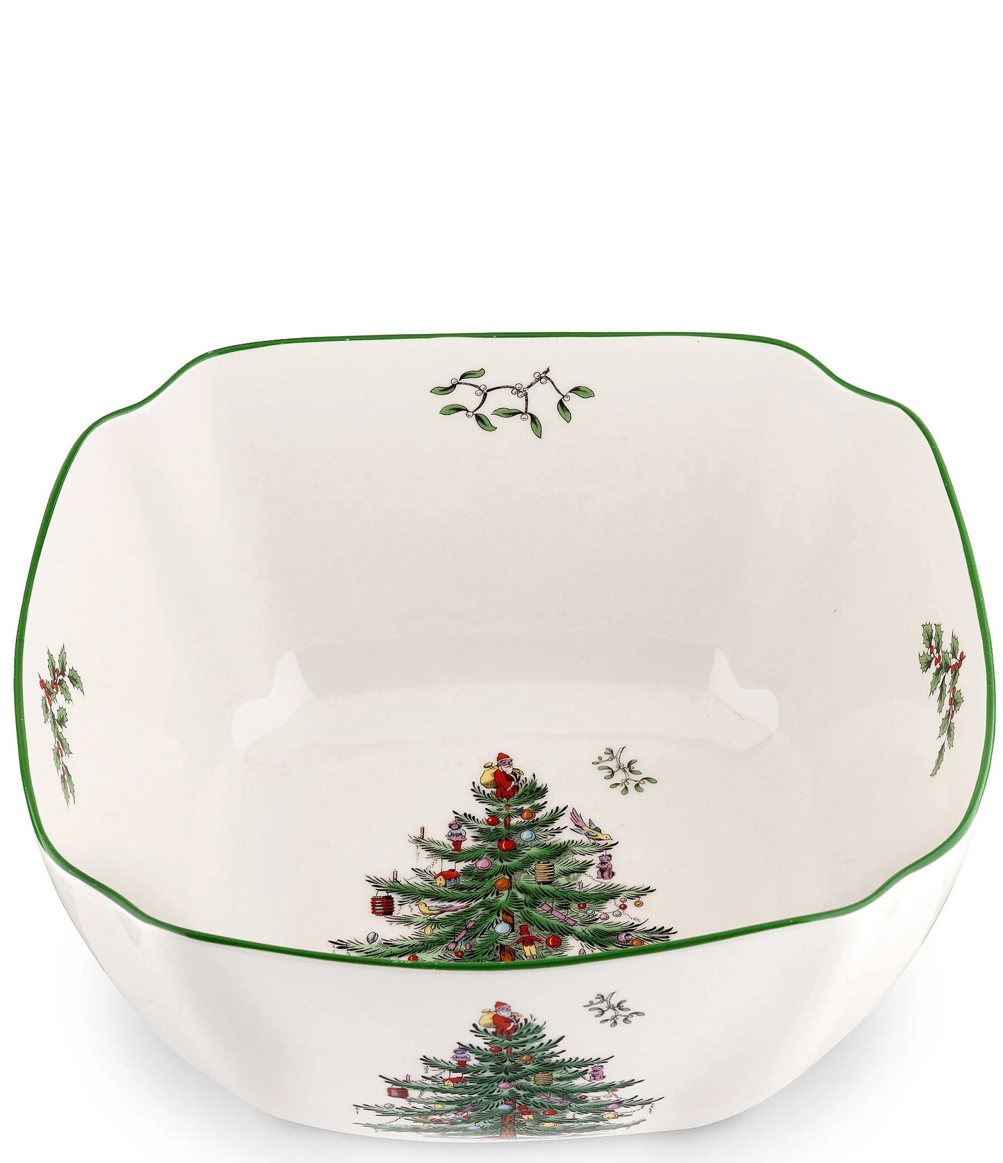 Christmas Tree Large Square Bowl