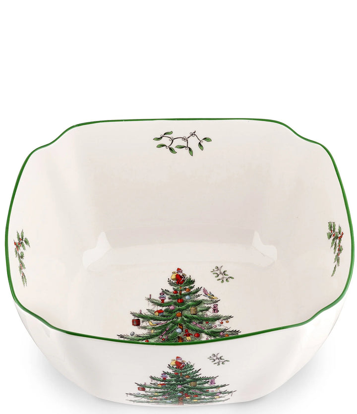 Christmas Tree Large Square Bowl