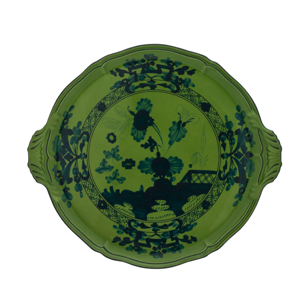 Malachite Cake Plate