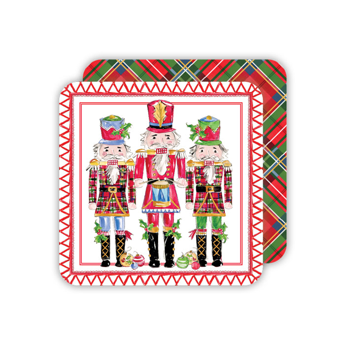 Nutcracker & Plaid Coasters