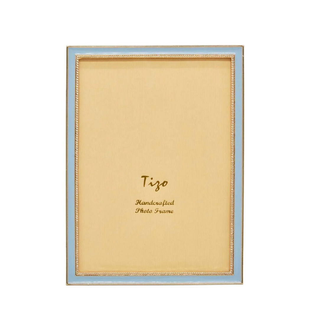 4 X 6 Enamel Baby Blue Frame