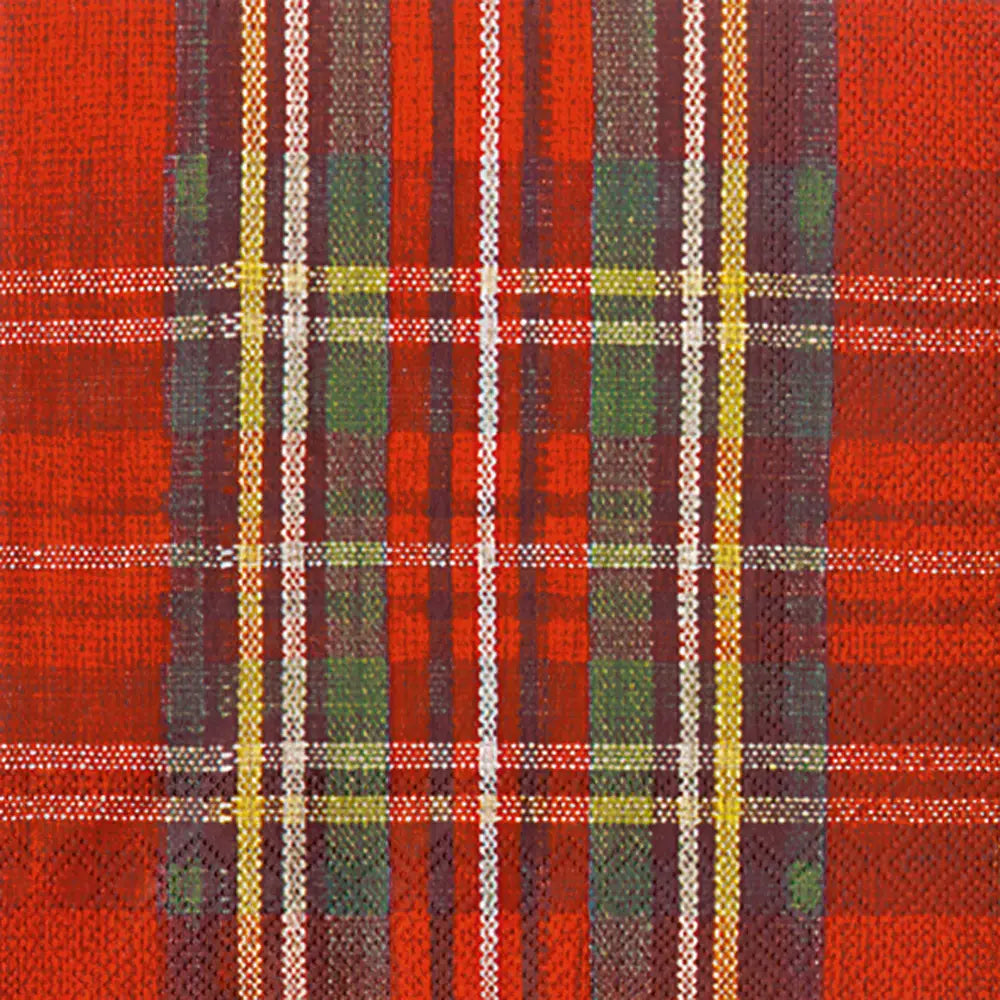 Plaid Paper Luncheon Napkins