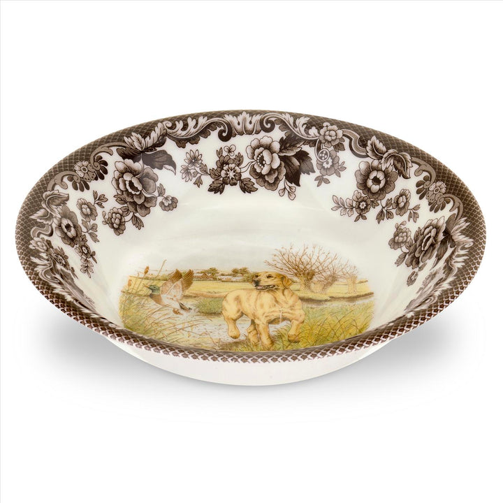 Yellow Lab Motif Woodland Bowl