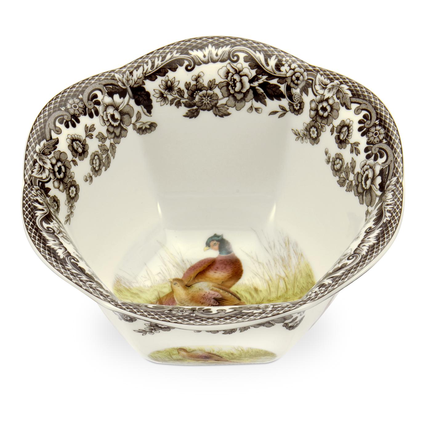 Pheasant Motif Woodland Nut Bowl