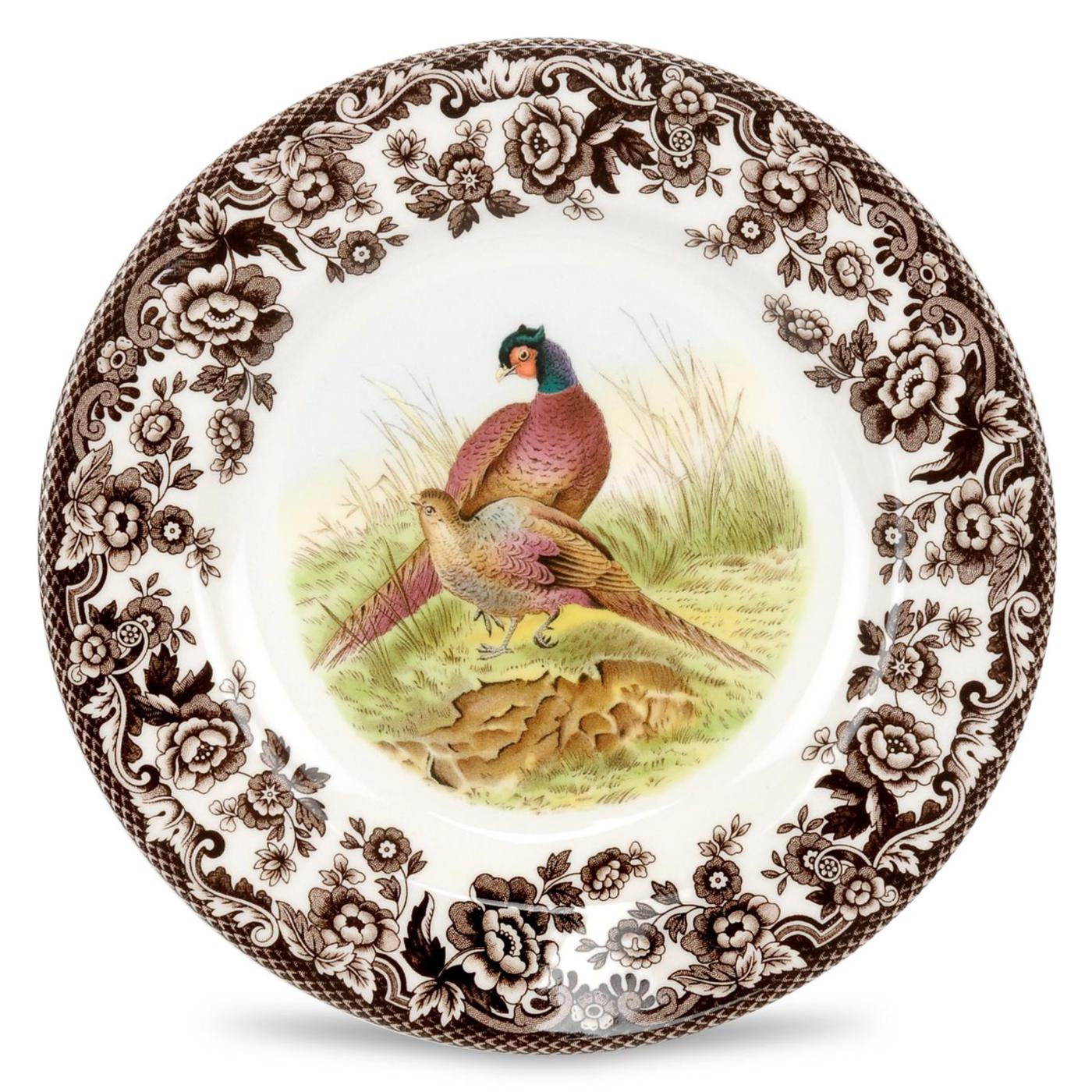 Pheasant Motif Woodland Salad Plate