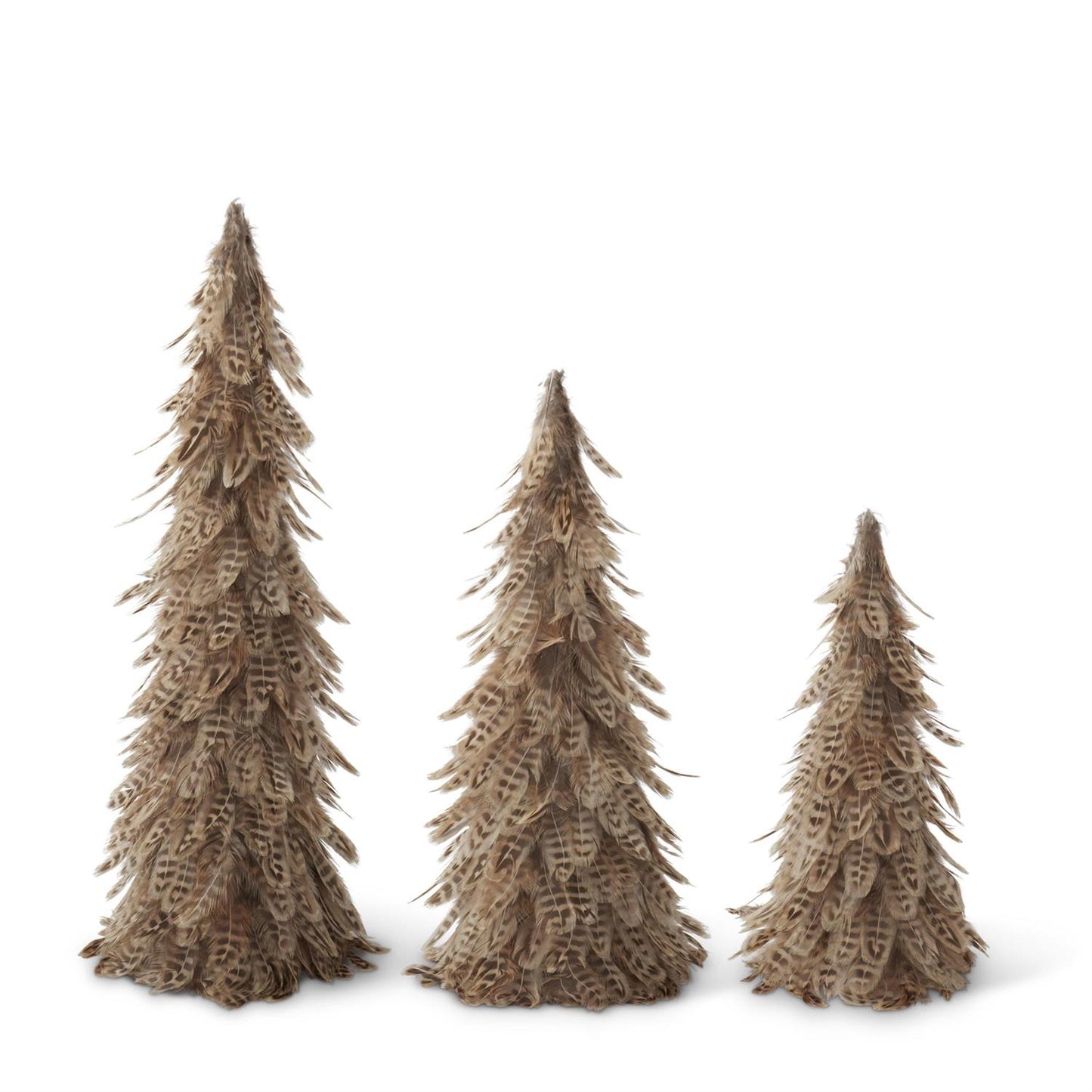 Tan & Dark Brown Feather Cone Tree