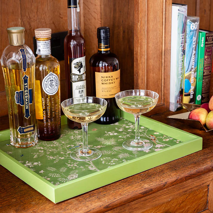 Chinoiserie Tray Green