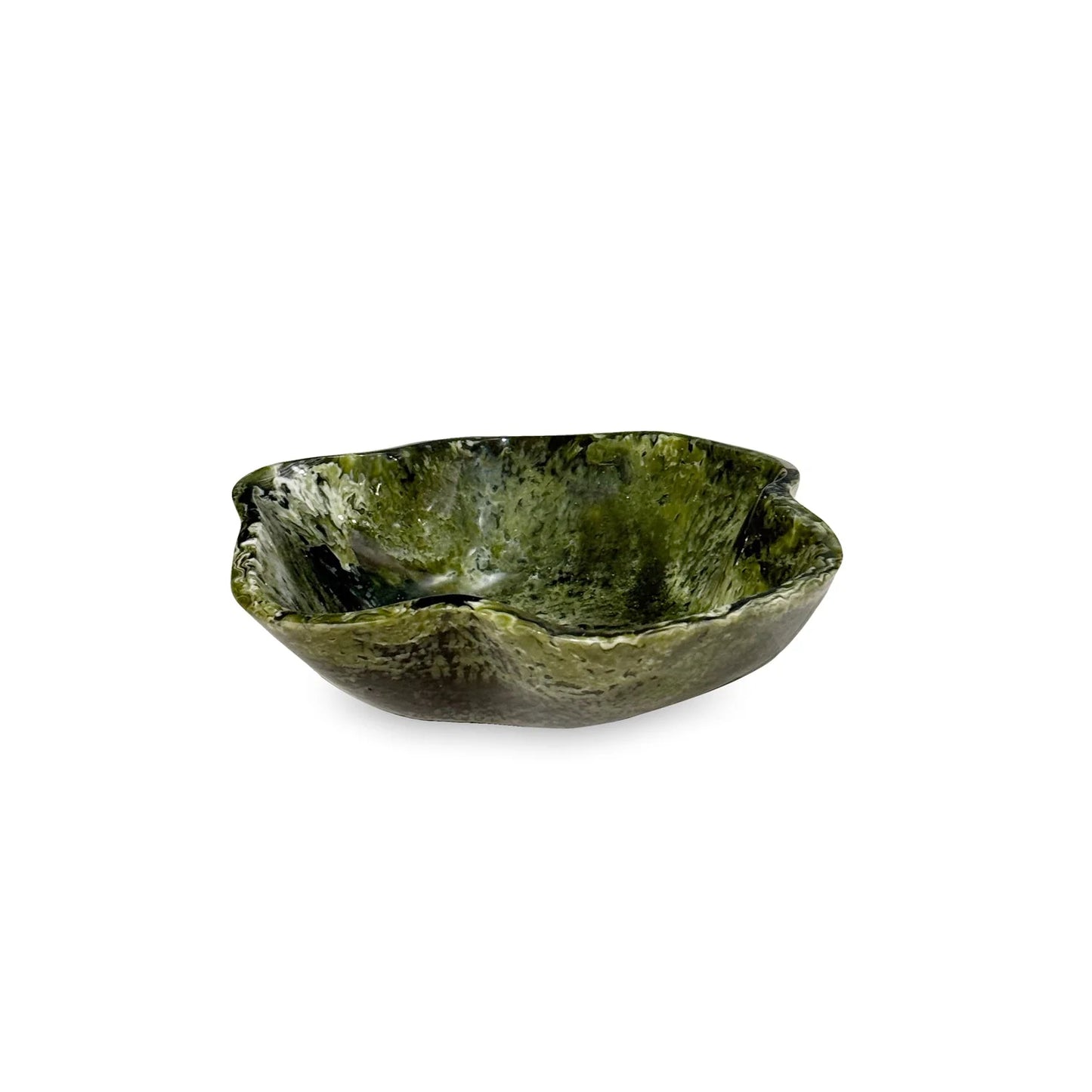 Resin Malachite Mini Bowl