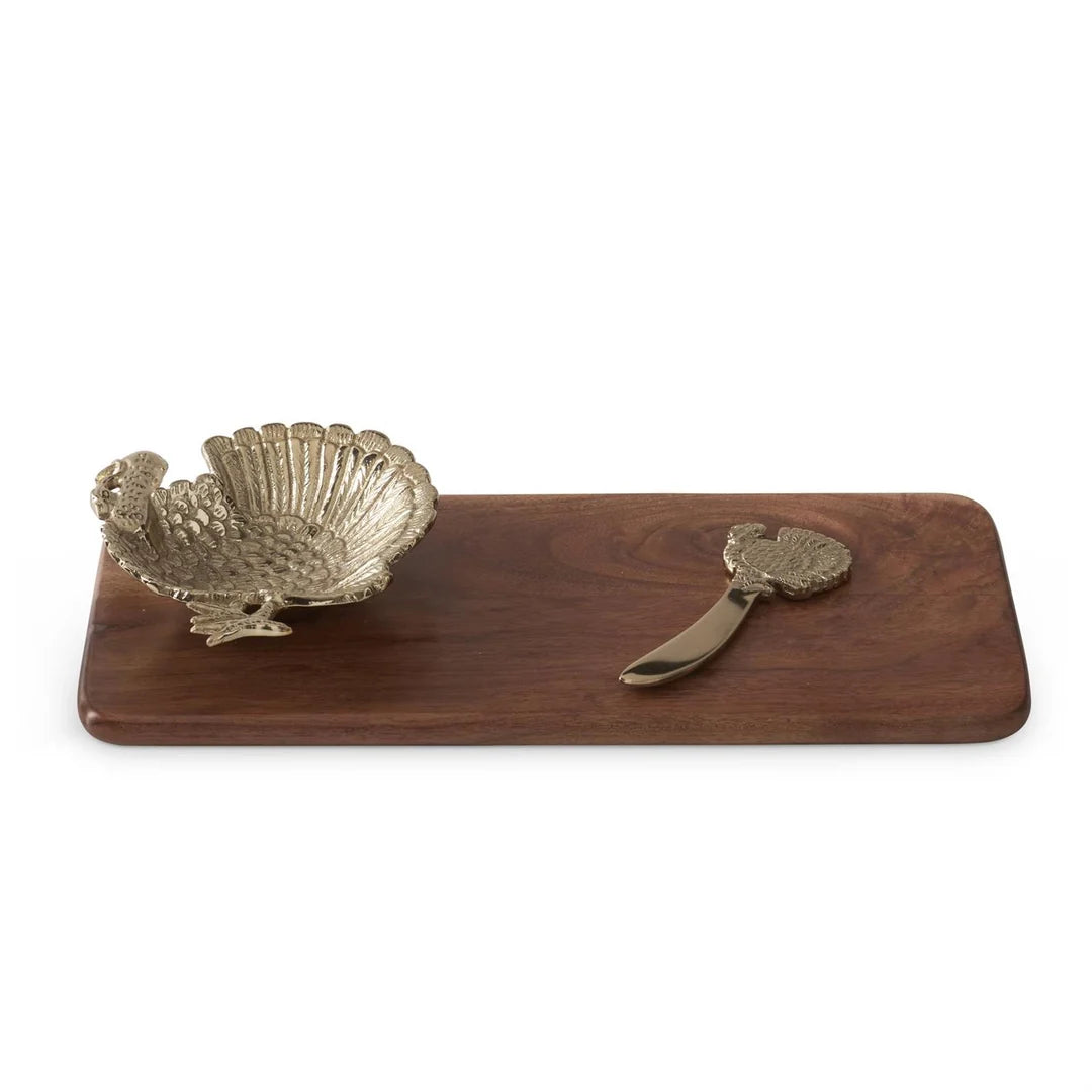 Turkey Wood Cheese Tray