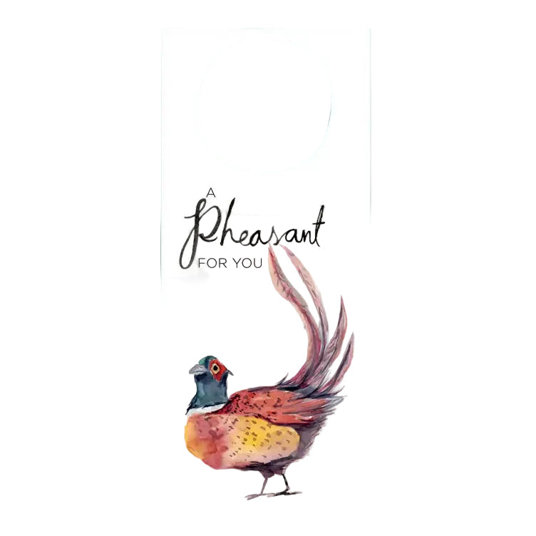 Pheasant Wine Tag
