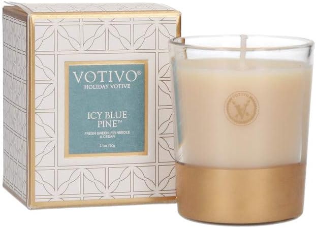 Icy Blue Pine Candle