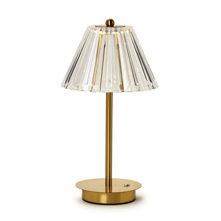 Gold & Acrylic Table Lamp