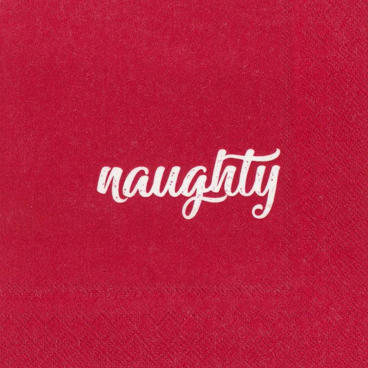 Naughty & Nice Paper Cocktail Napkins