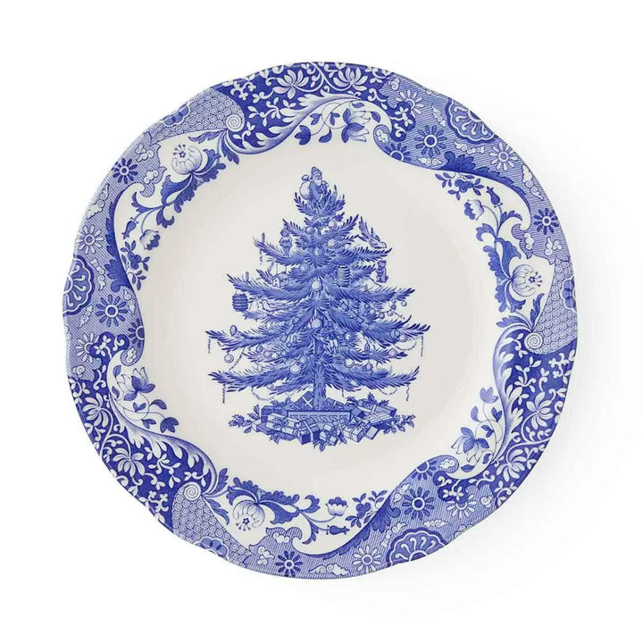 Blue Italian Christmas Charger