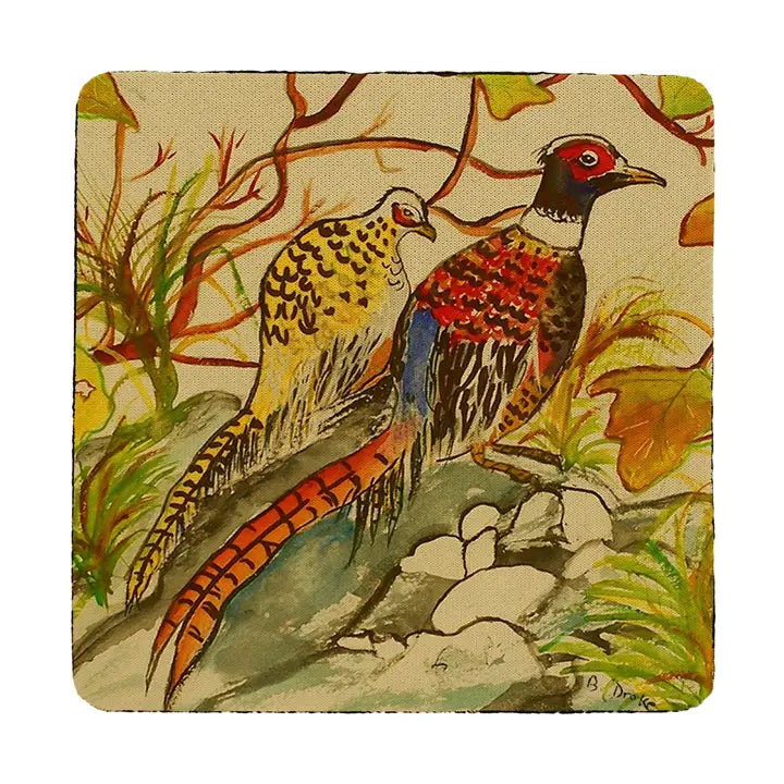 4 Pheasant coasters