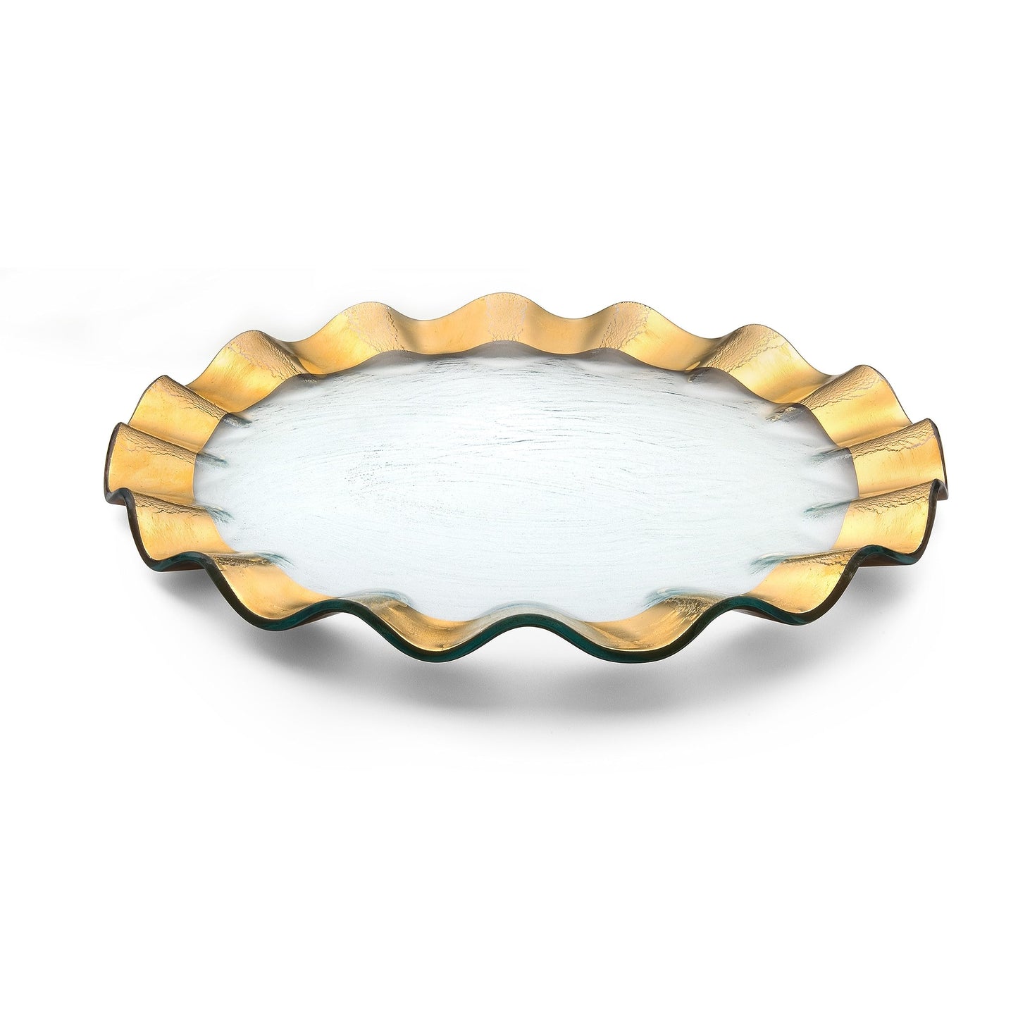 Gold Ruffle Buffet Plate