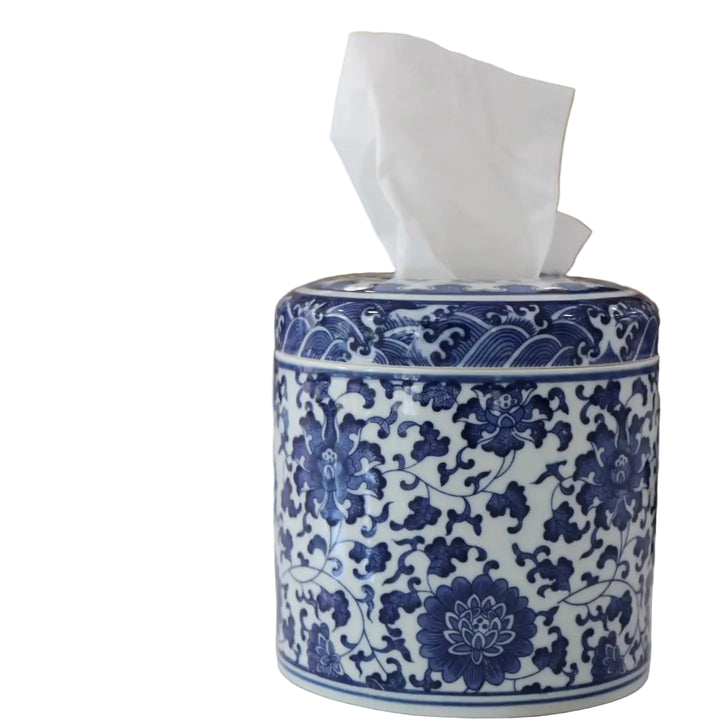 Round Ceramic Tissue Box