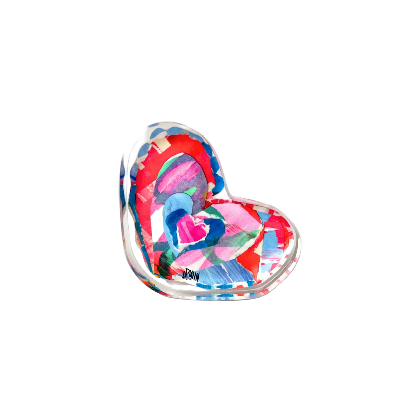 Scalloped Heart Acrylic Block