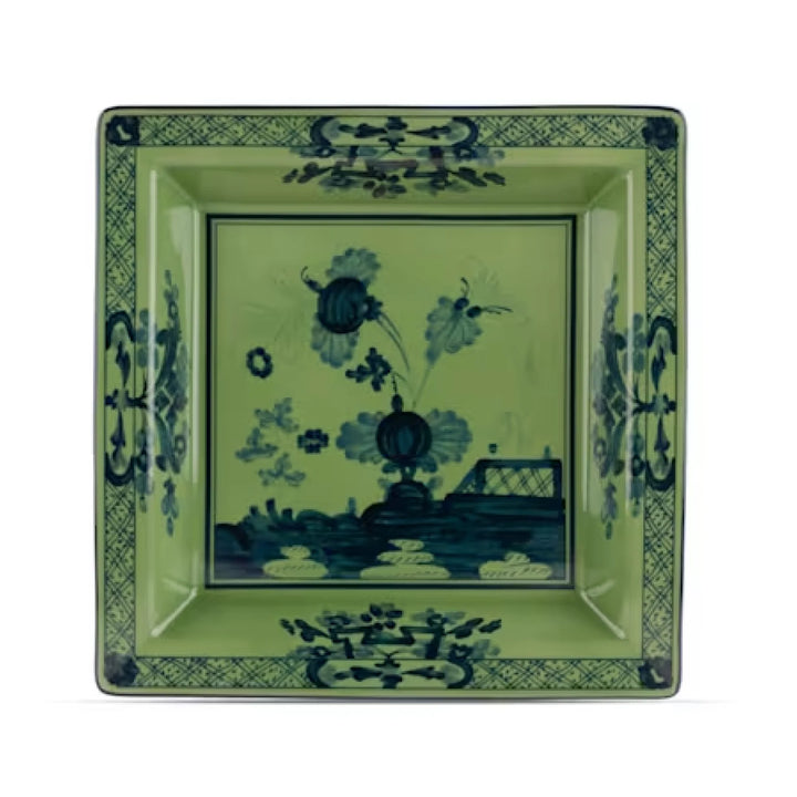 Malachite Oriente Italiano Large Square Change Tray