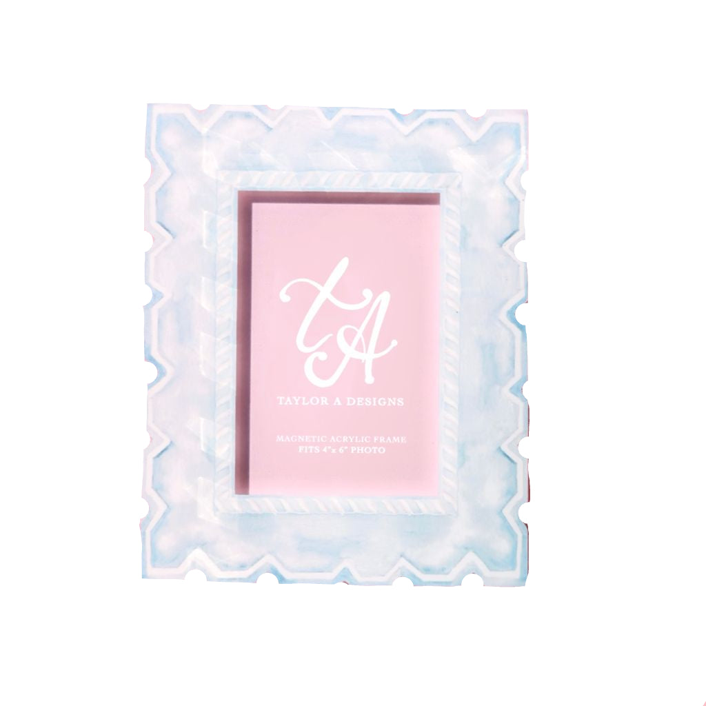 4 X 6 Baby Blue Magnetic Frame