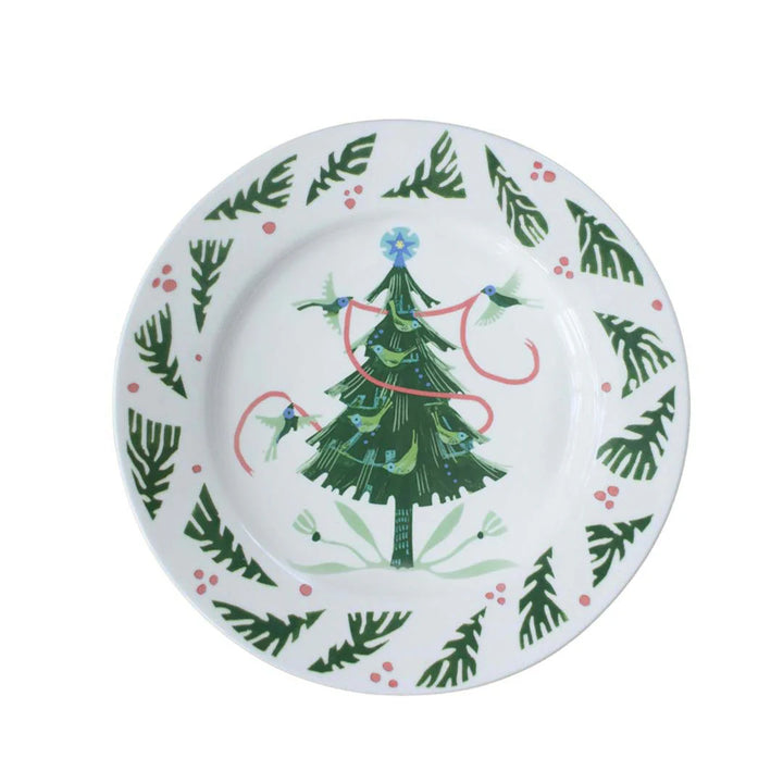 Songbird Tannenbaum Dinner Plate - Fir Wreath