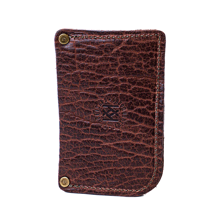 Cognac Bison Drivers Wallet
