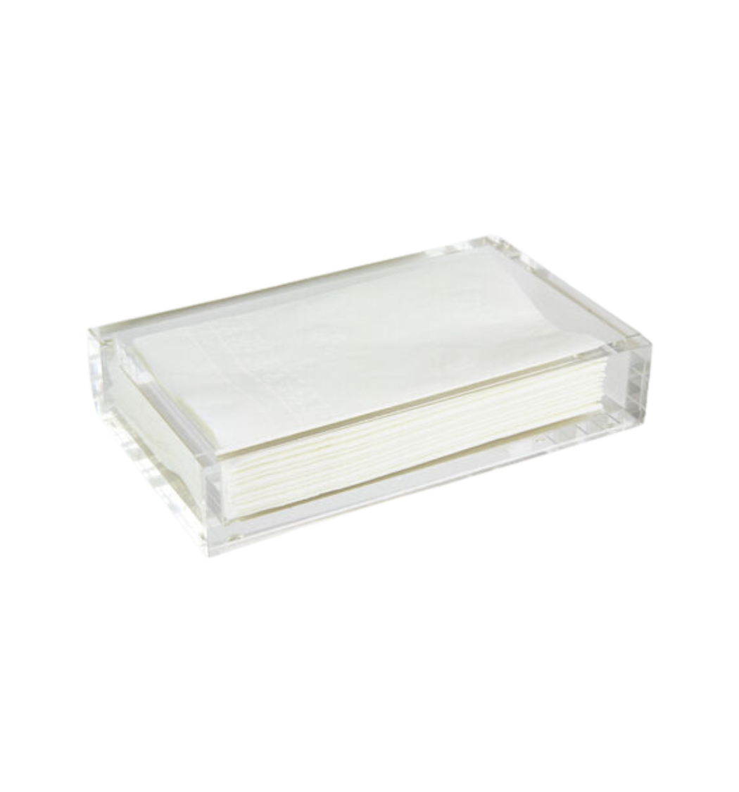 Lucite Guest Napkin Tray