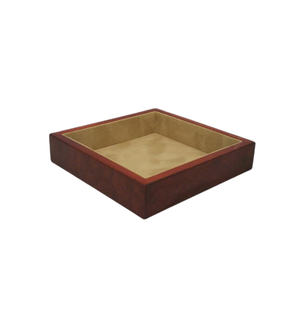 Brown Burlwood Tray