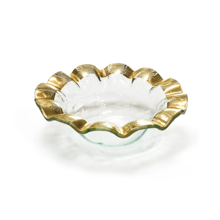 Gold Ruffle Wine Coaster