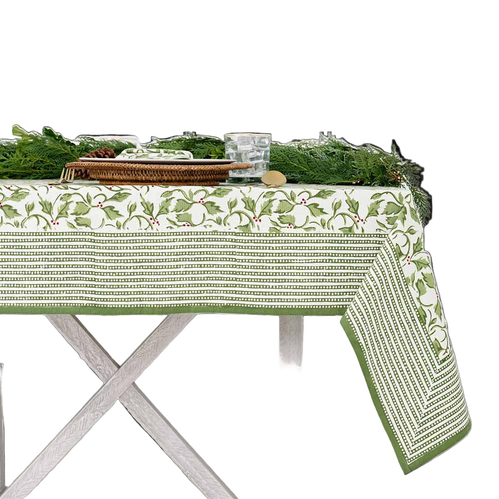 Holly Berry Nutcracker Tablecloth
