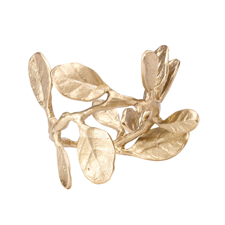 Laurel Crown Gold Napkin Rings