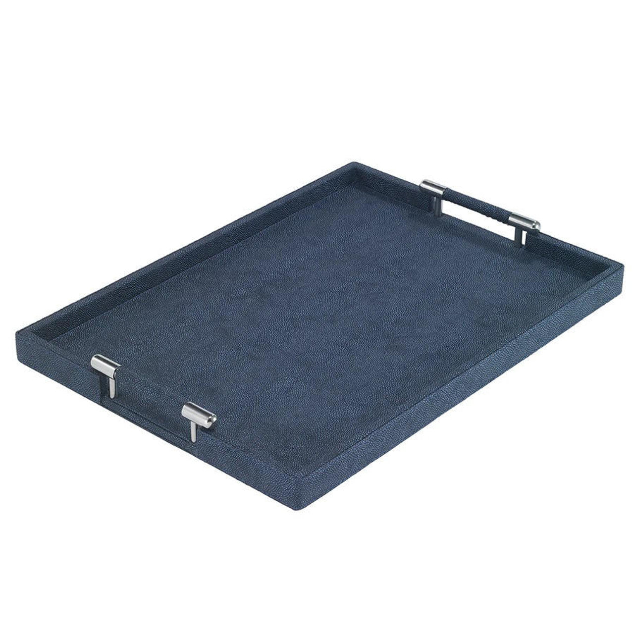 Stingray Navy Rectangle Handle Tray