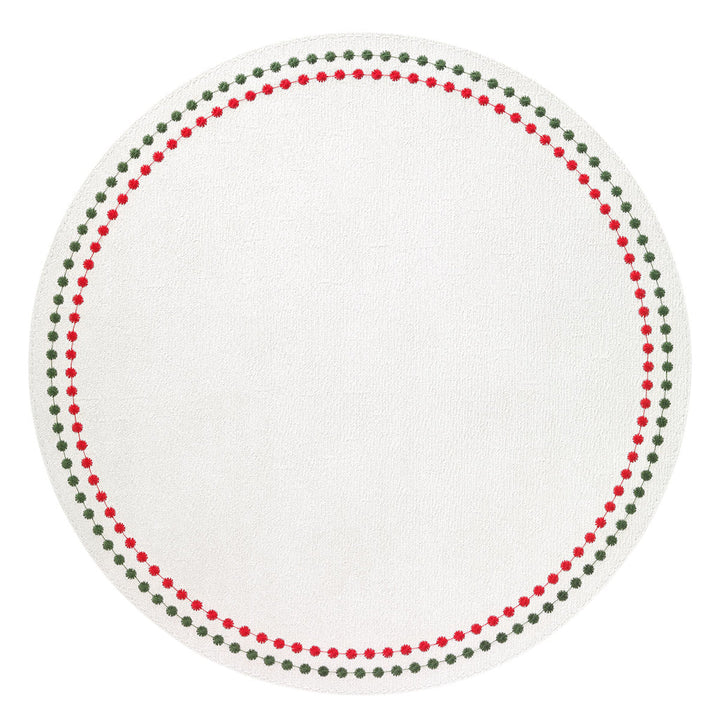 Pearls Red Green Placemats