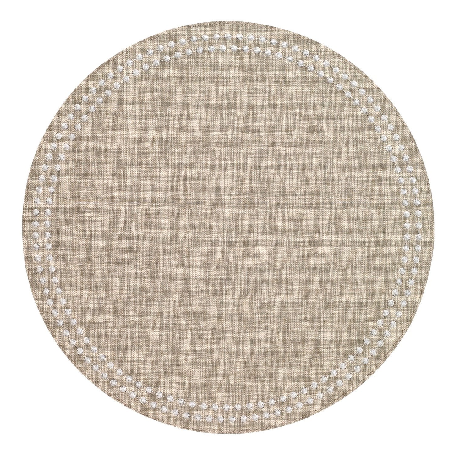 Pearls Beige White Placemats
