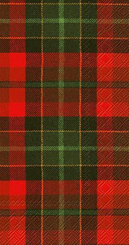 Christmas Plaid Paper Guest Napkins