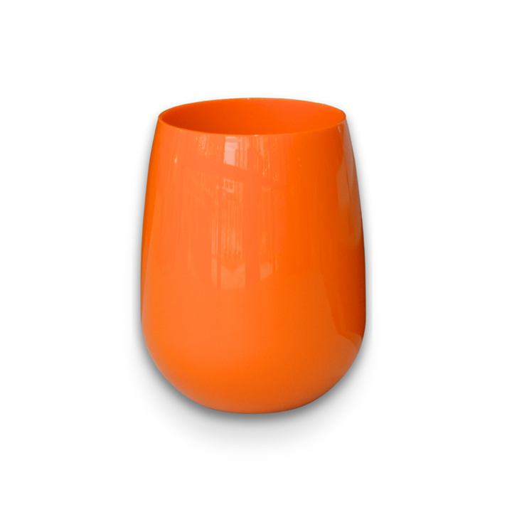 Orange Stemless Wine Tumbler
