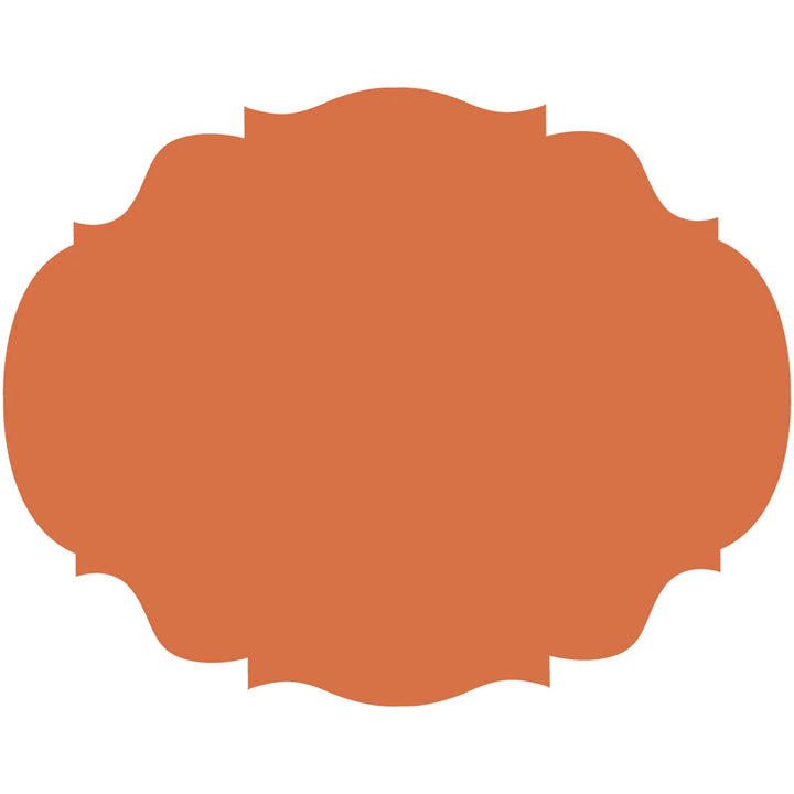 Orange French Frame Paper Placemats