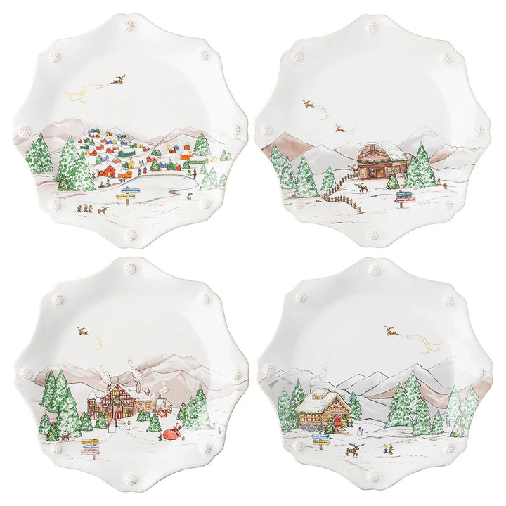 Berry & Thread North Pole Scalloped Dessert Plate