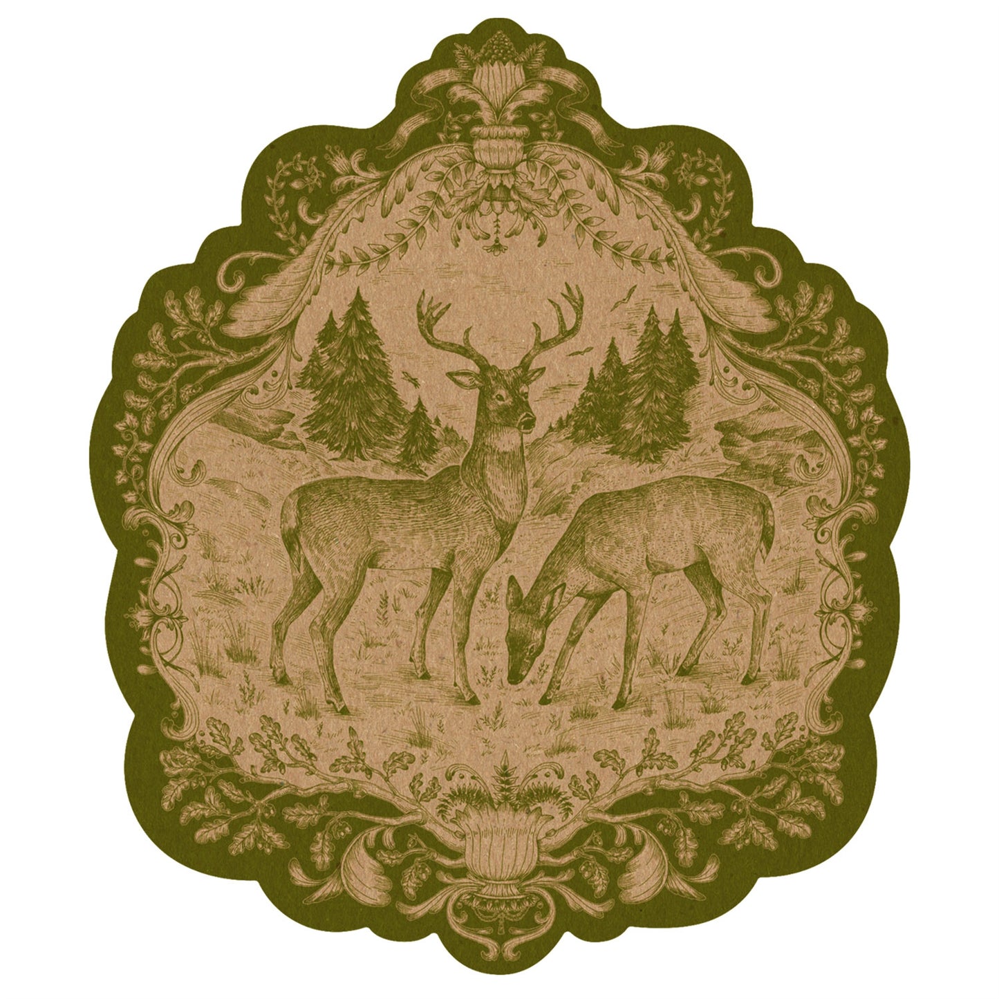 Moss Fable Paper Placemats