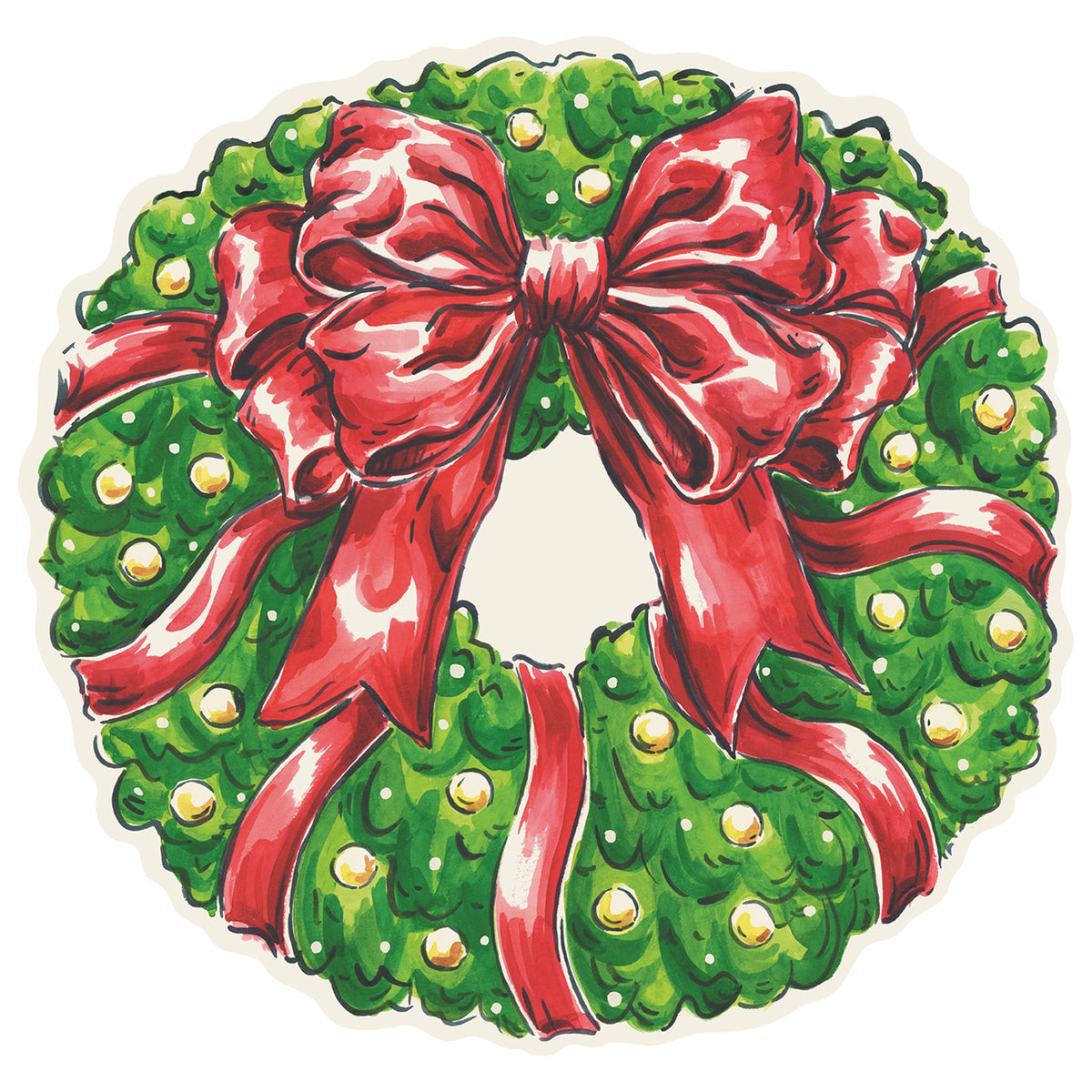 Wreath Paper Placemats