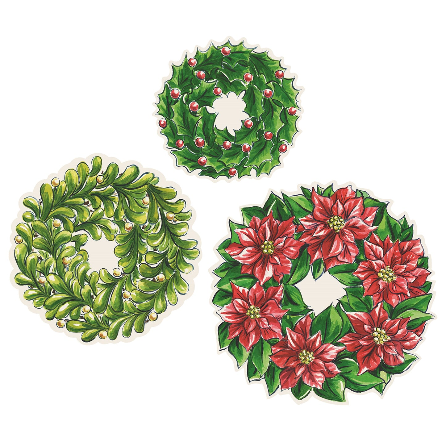 Paper Wreath Serving Papers
