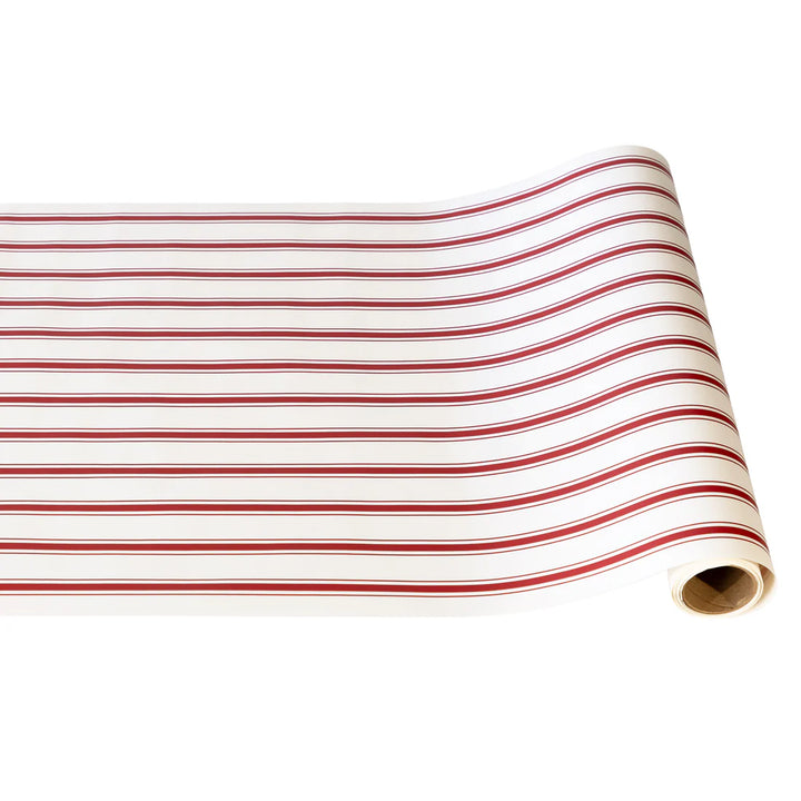 Red & White Stripe Paper Table Runner