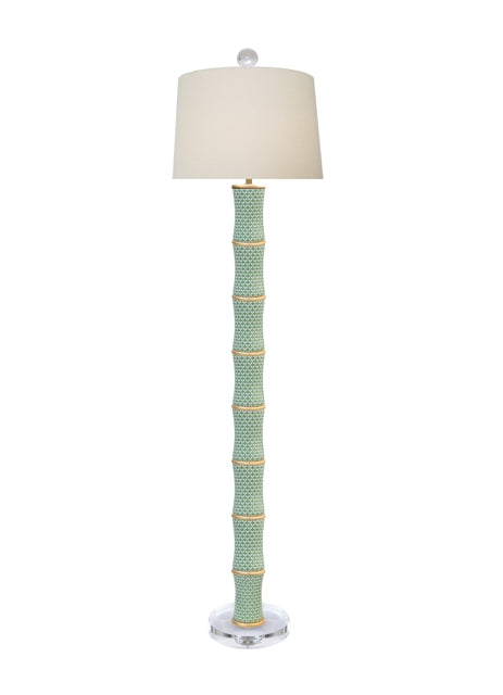 Tall Green Lamp