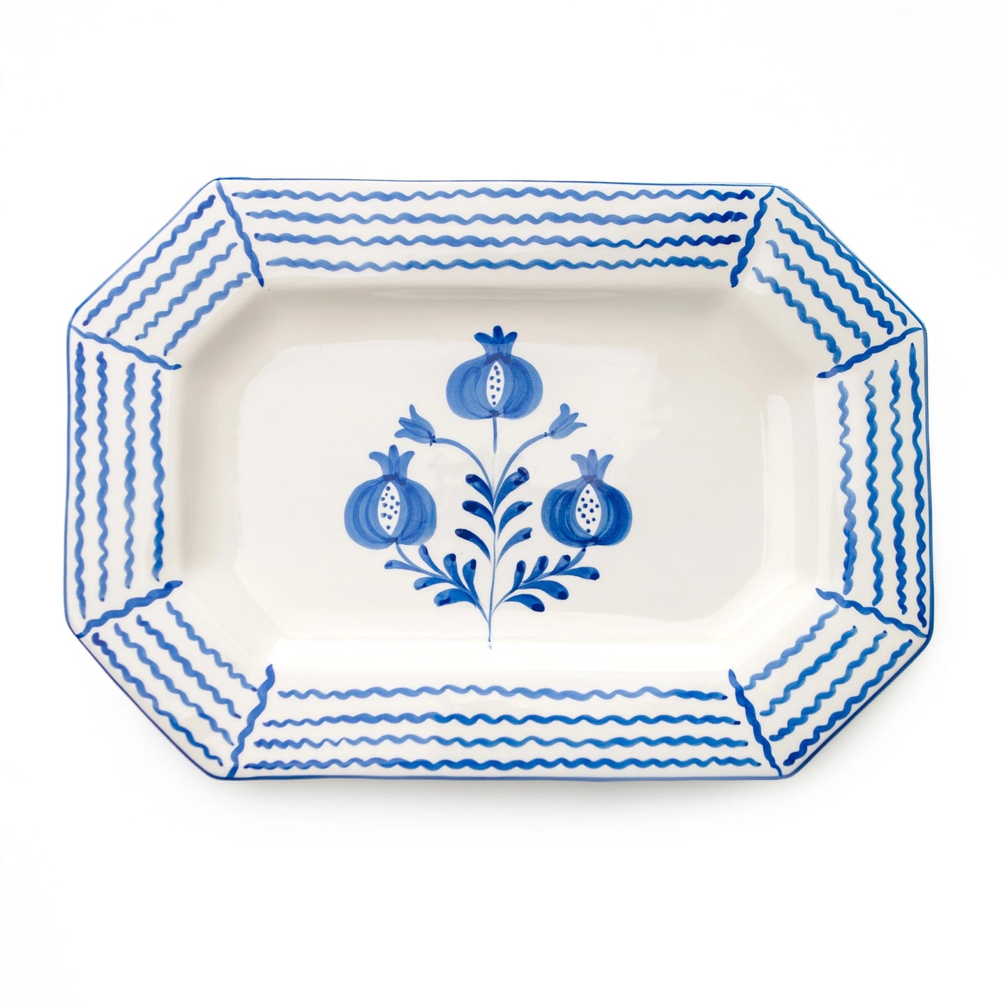 Cobalt Blue Pomegranate Tray