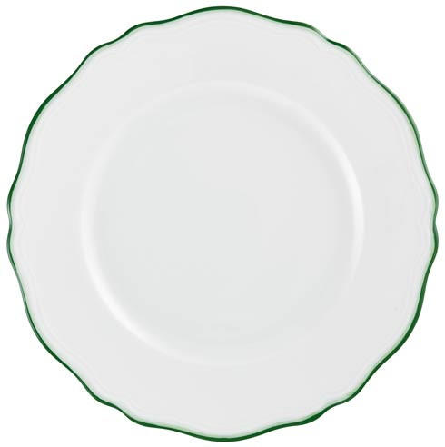 Touraine Double Filet Green Dinner Plate