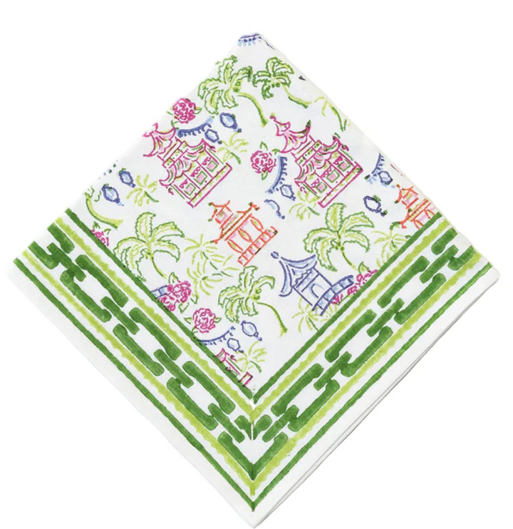 Palms and Pagodas Table Runner