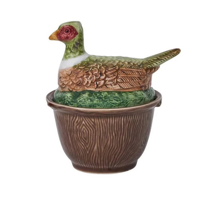 Pheasant Bowl with Lid