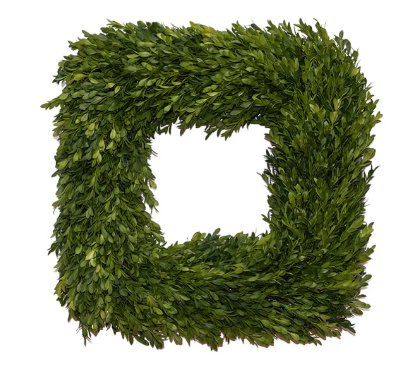 Square Boxwood Wreath