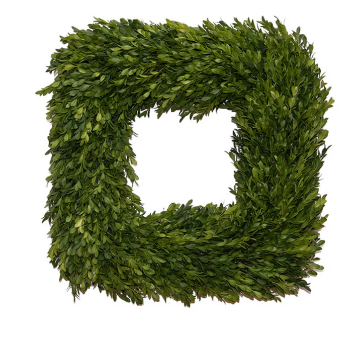 Square Boxwood Wreath