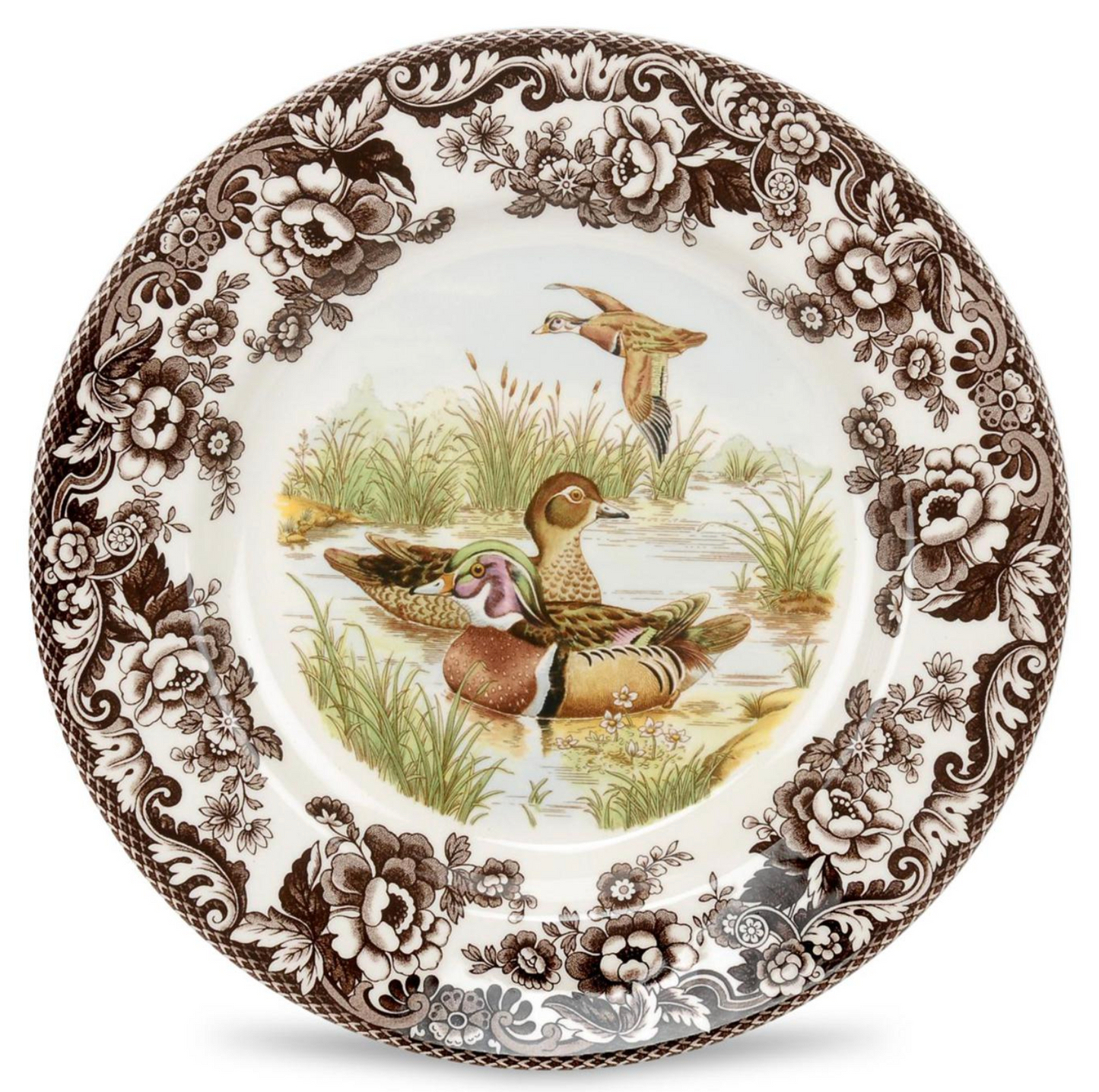 Wood Duck Motif Woodland Dinner Plate